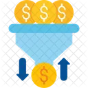 Barverkaufspipeline Cashflow Umsatzzyklus Symbol