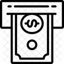 Bargeld Abhebung Symbol