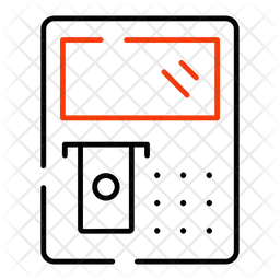 Bargeldabhebung  Symbol