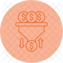 Barverkaufspipeline Cashflow Umsatzzyklus Symbol