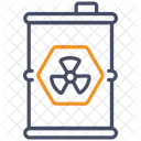 Barils De Dechets Radioactifs Icône