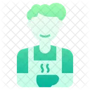 Barista Man People Icon