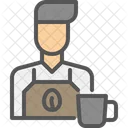 Barista Coffee Man Icon