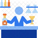 Barkeeper Barmann Bar Symbol