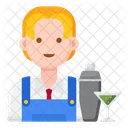 Barkeeper männlich  Symbol