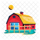 Barn Shed Ranch House Icon