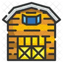 Barn House Wooden Icon