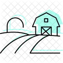 Barn And Fields Barn Fields Icon
