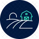 Barn And Fields Barn Fields Icon