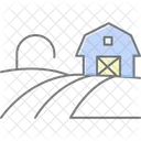 Barn And Fields Barn Fields Icon