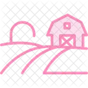 Barn And Fields Barn Fields Icon