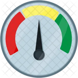 Digital barometer icon flat style Royalty Free Vector Image