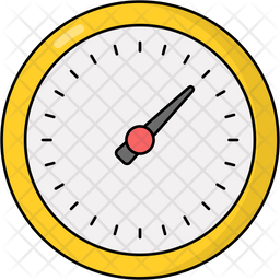 Digital barometer icon flat style Royalty Free Vector Image