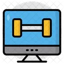 Barra Herramienta De Gimnasio Gimnasio En Linea Icono