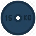 Barra de 15 kilos  Icono
