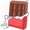 Barra de chocolate  Ícone