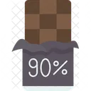 Barra de chocolate amargo  Icono