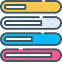Barra Infografico Progresso Ícone