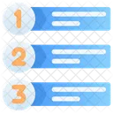 Barra De Secuencia Numero Barra Icon
