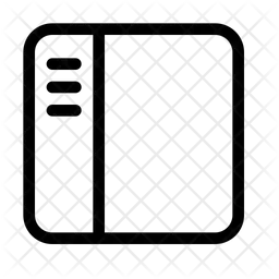 Barra lateral  Icono