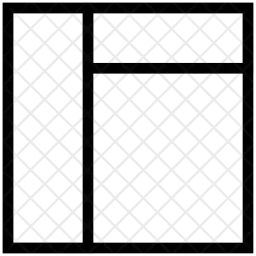 Layout da barra lateral esquerda  Ícone