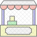 Barraca De Mercado De Agricultores Agricultores Mercado Ícone