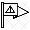 Barraca na bandeira  Ícone