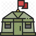 Barracks Military Camp Icon
