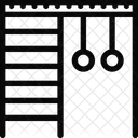 Parede Barras Atleta Ícone