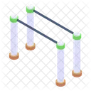 Barreira De Corrida Impedimento Barras De Obstaculos Ícone