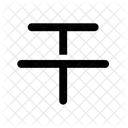 Barre Texte Lettre Icône