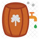 Barrel Beer St Patricks Day Icon