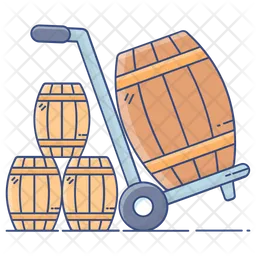 Barrel Cart  Icon