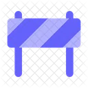 Barricade Barrier Work In Process Icon