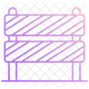 Barricade Barrier Construction Icon