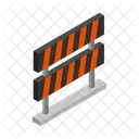 Roadblock Barrier Construction Icon