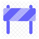 Barricade Barrier Work In Process Icon