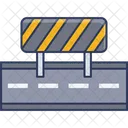 Barrier Road Barrier Road Block Icon