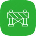 Barrier Construction Safe Icon