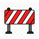 Barrier Construction Safety Icon