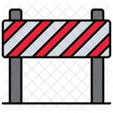 Barrier Fence Construction Icon