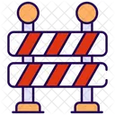 Barrier Fence Safety Icon