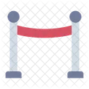 Barrier Velvet Rope Stanchion Icon