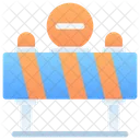 Barrier Construction Warning Icon