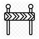 Barriere Zaun Bau Icon