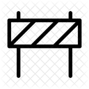 Barrikade Barriere In Arbeit Symbol