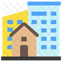Edificio Residencial Domicilio Icono
