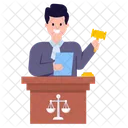 법정 변호사  아이콘