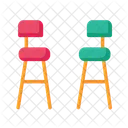 Bar Stuhle Farbe Symbol