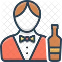 Bartender Male Waiter Icon